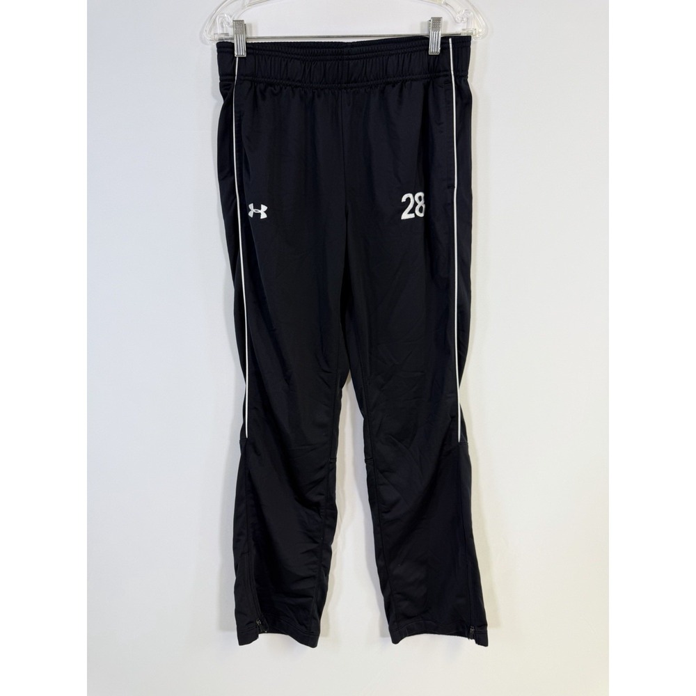 Under Armour 28 Unisex Sweat Pants Sz M Black Athletic Gym Sports